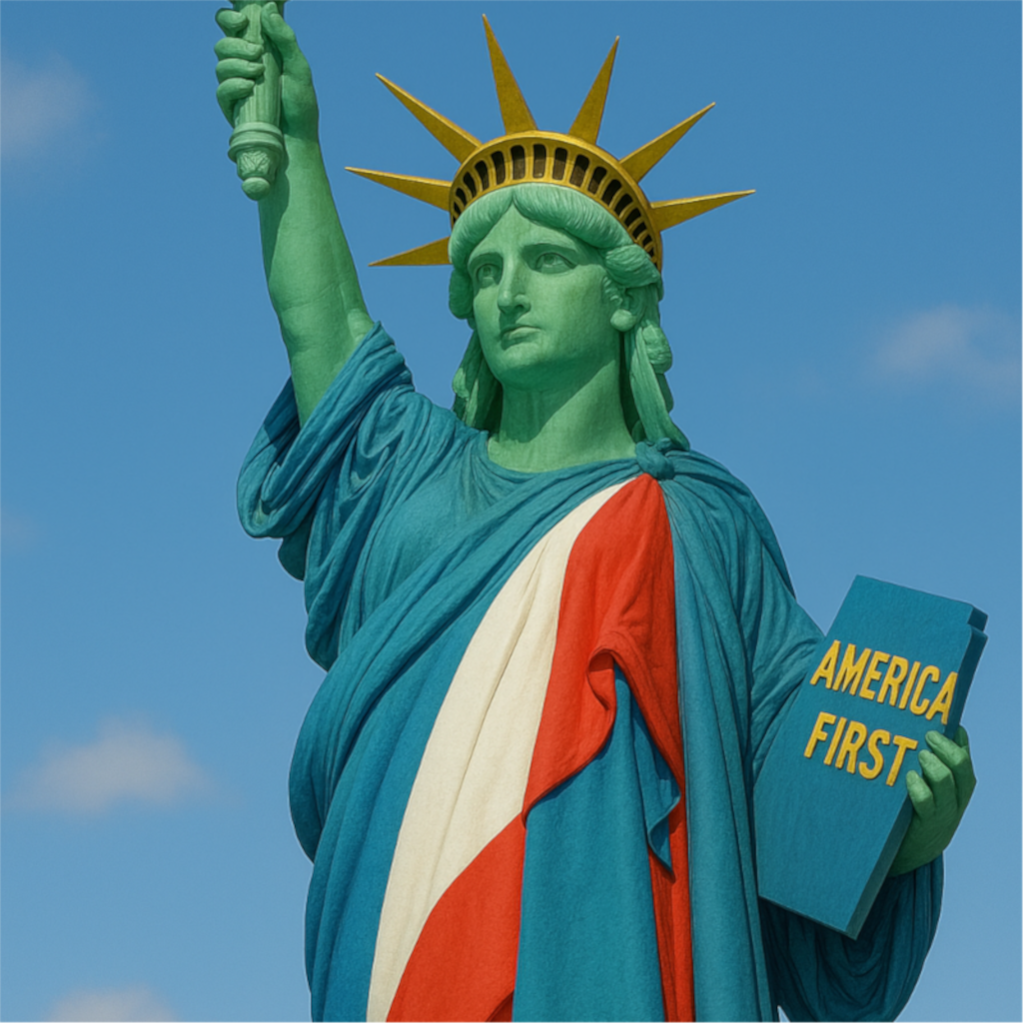 Trump Renames Statue of Liberty to "Statue of America," Orders Bold New Design